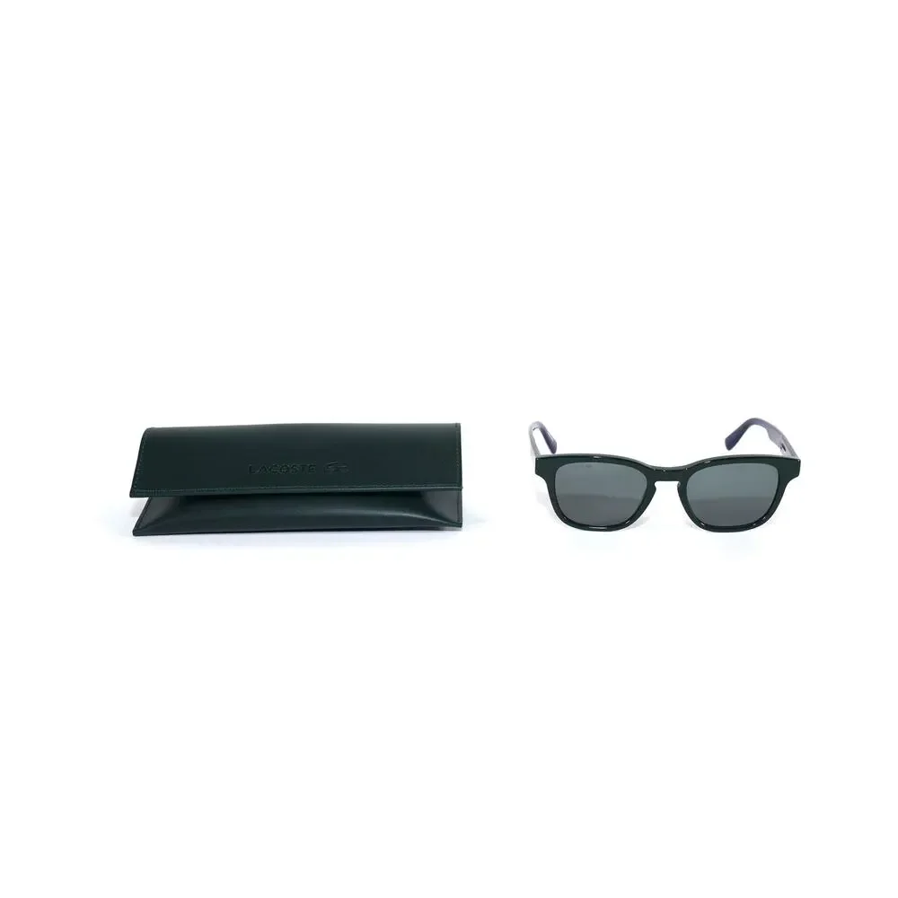 Lacoste Rounded Square Men's Sunglasses – Deep Jade Green / Grey Lenses – NWT